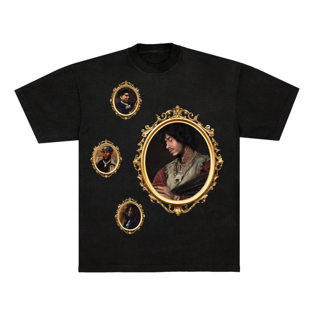 Tony Shhnow X Traphouse Self Portrait Shirt Black