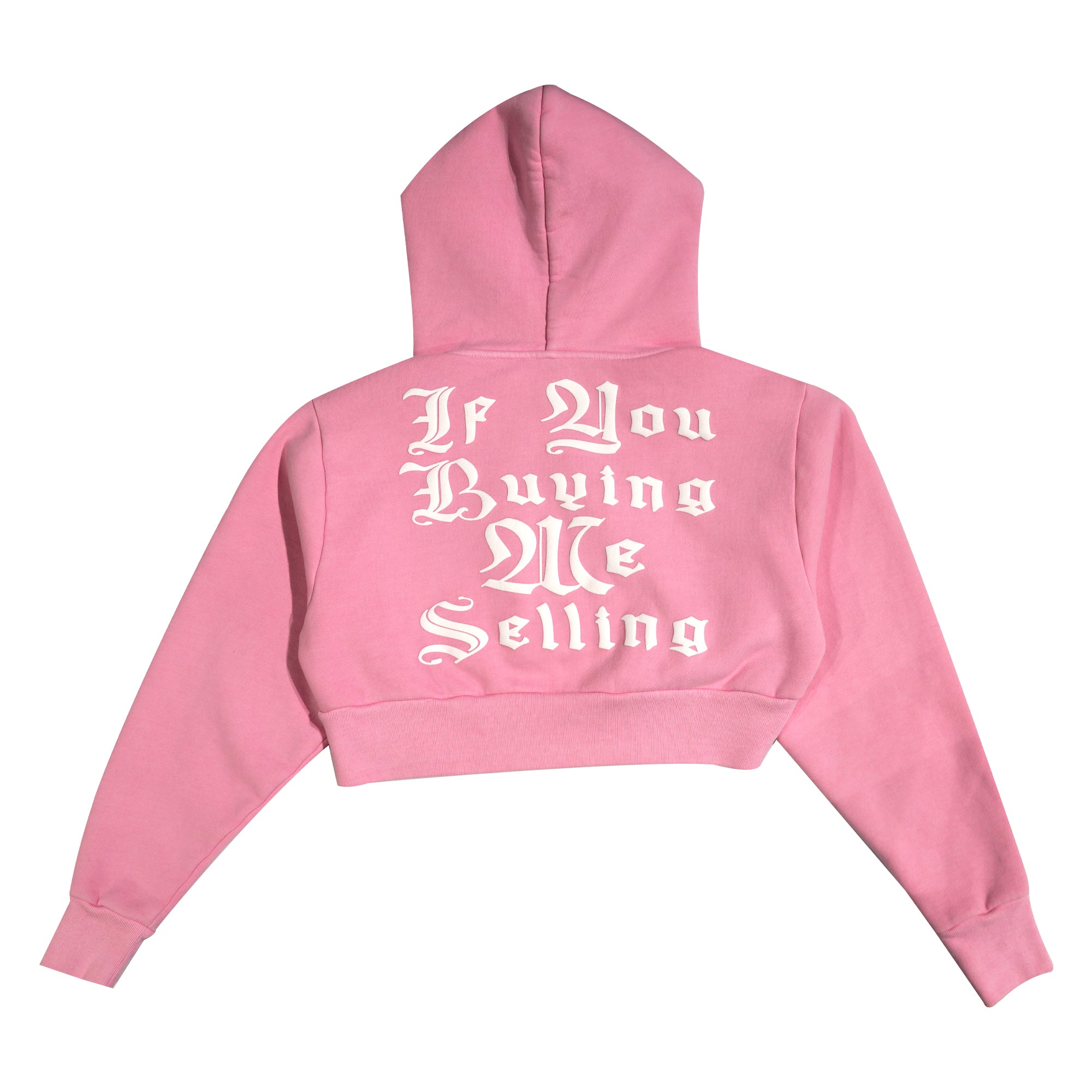 T.R.A.P. To Rise Above Poverty Crop Hoodie (pink)