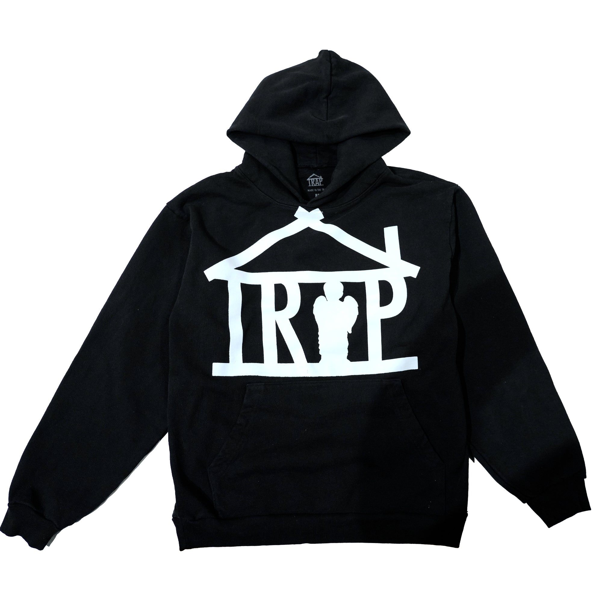 Trap House x Pray for the Hood Logo Hoodie (Black)