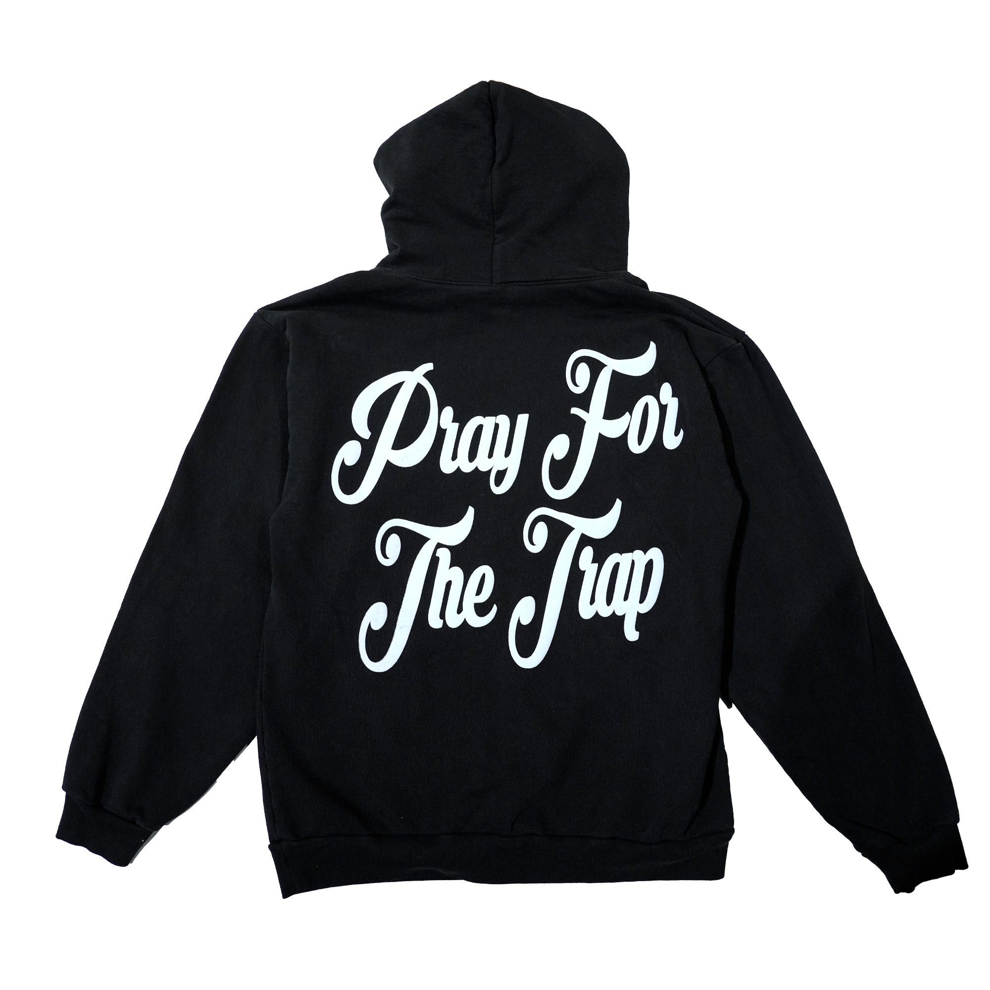 Trap House x Pray for the Hood Logo Hoodie (Black)