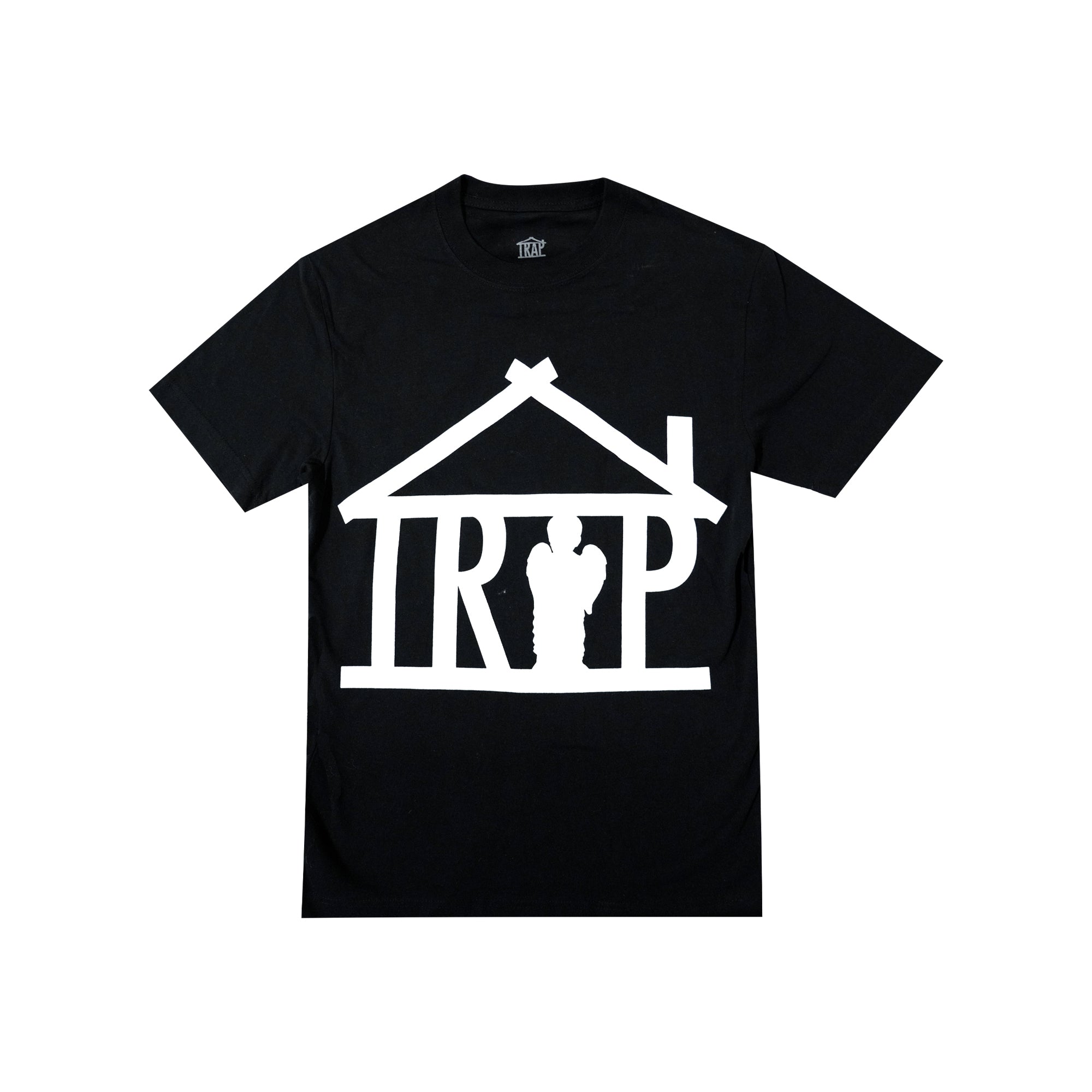 Trap House x Pray for the Hood Logo Shirt (BLACK)