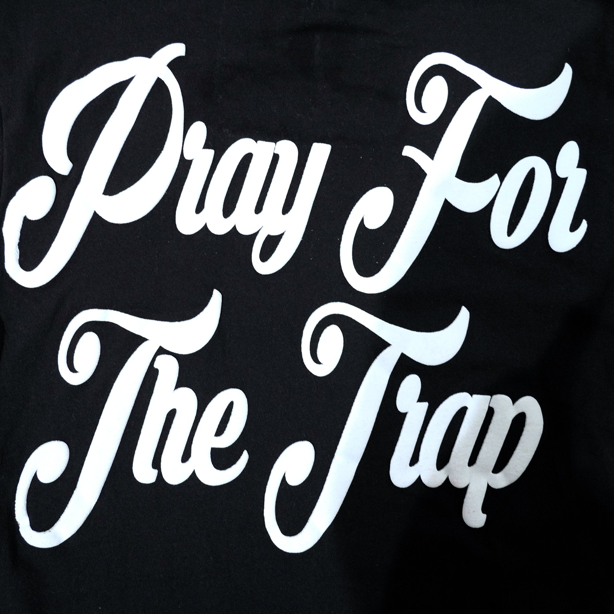 Trap House x Pray for the Hood Logo Shirt (BLACK)