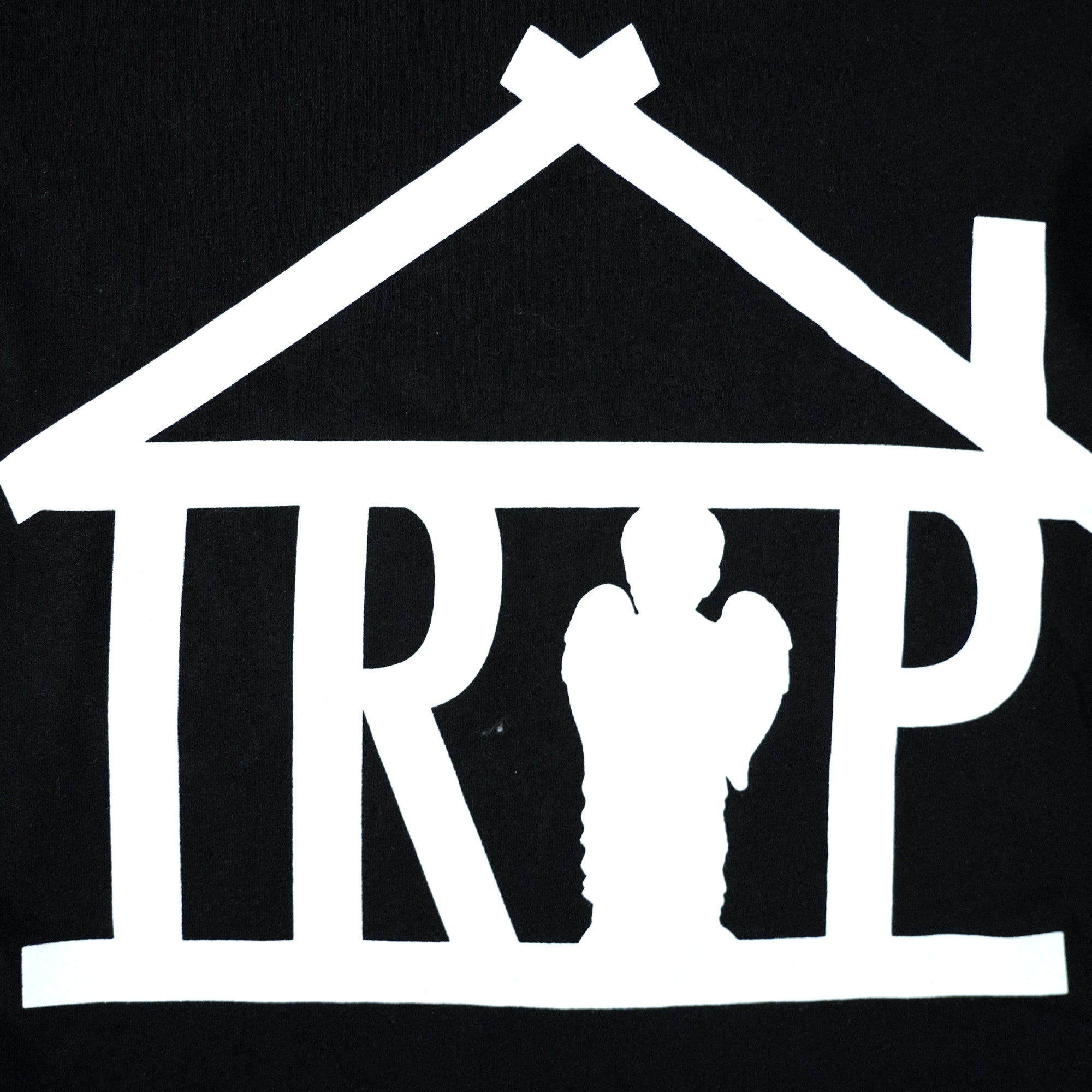 Trap House x Pray for the Hood Logo Shirt (BLACK)