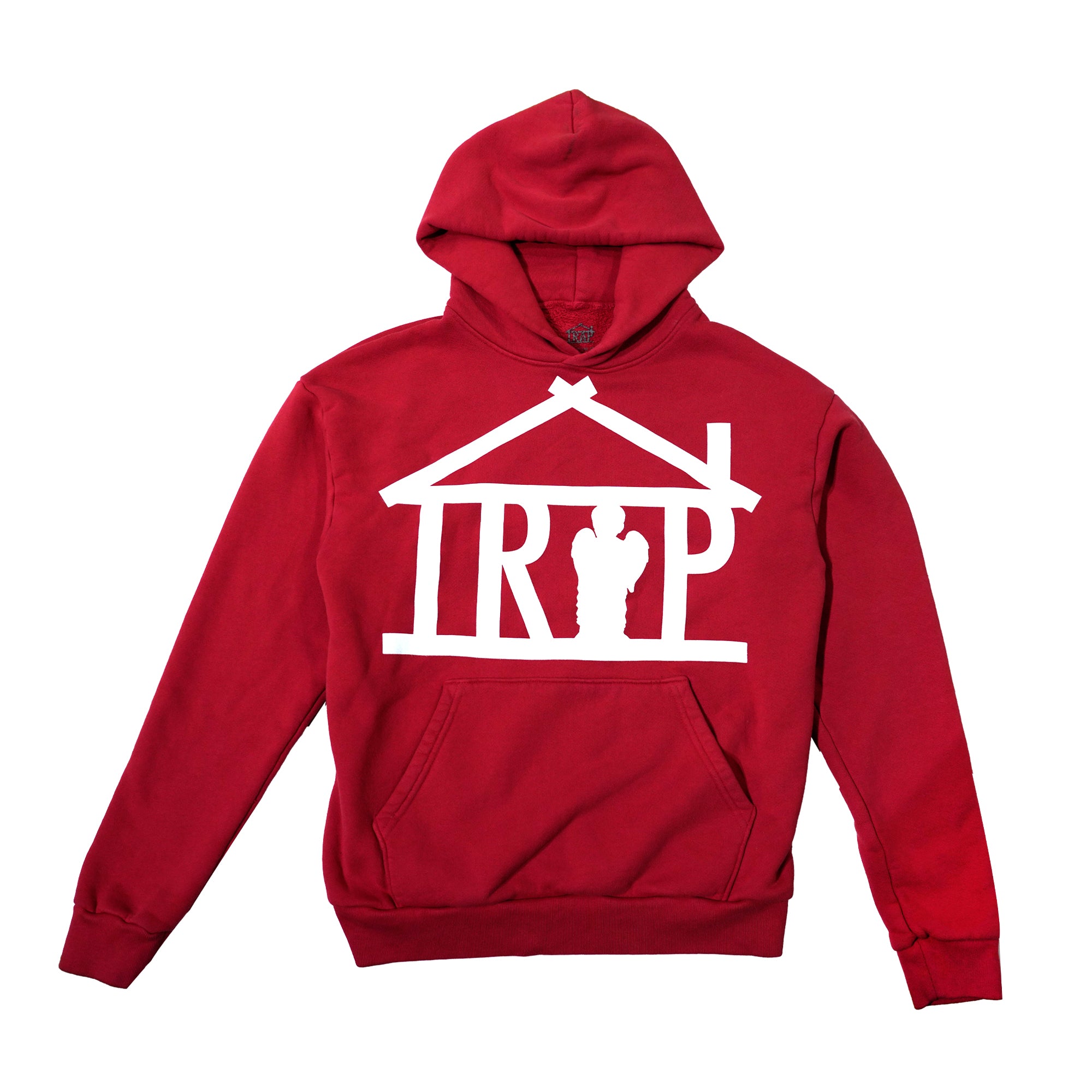 Trap House x Pray for the Hood Logo Hoodie (RED)