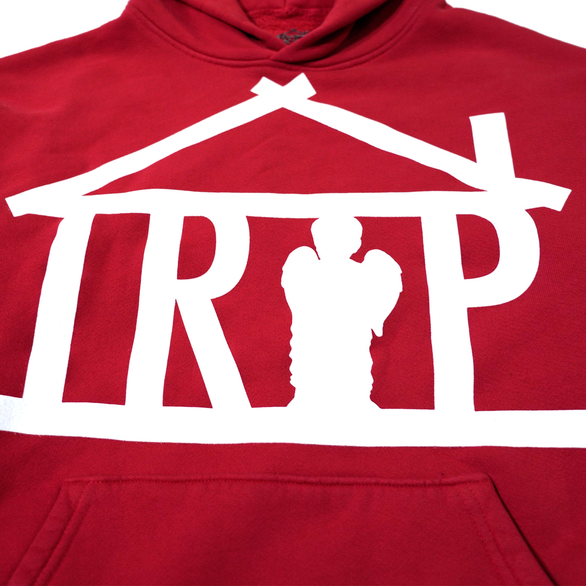 Trap House x Pray for the Hood Logo Hoodie (RED)