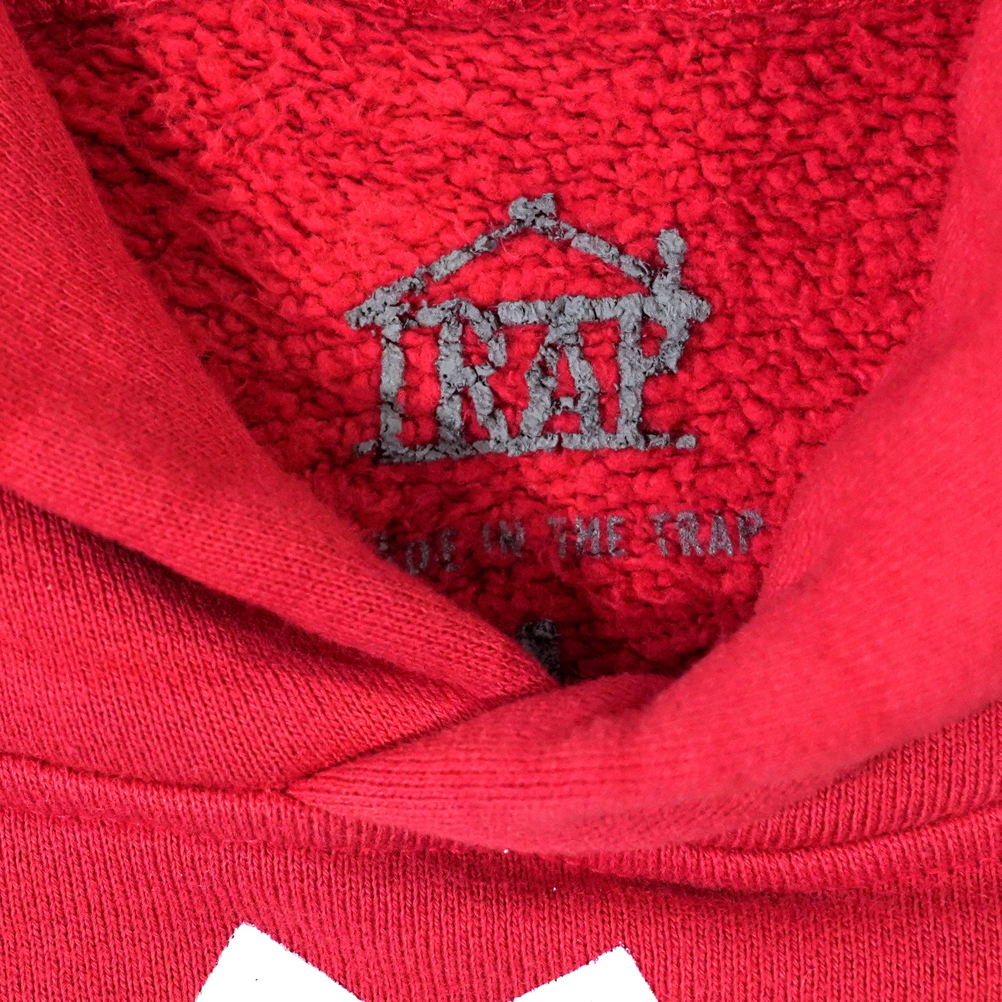 Trap House x Pray for the Hood Logo Hoodie (RED)