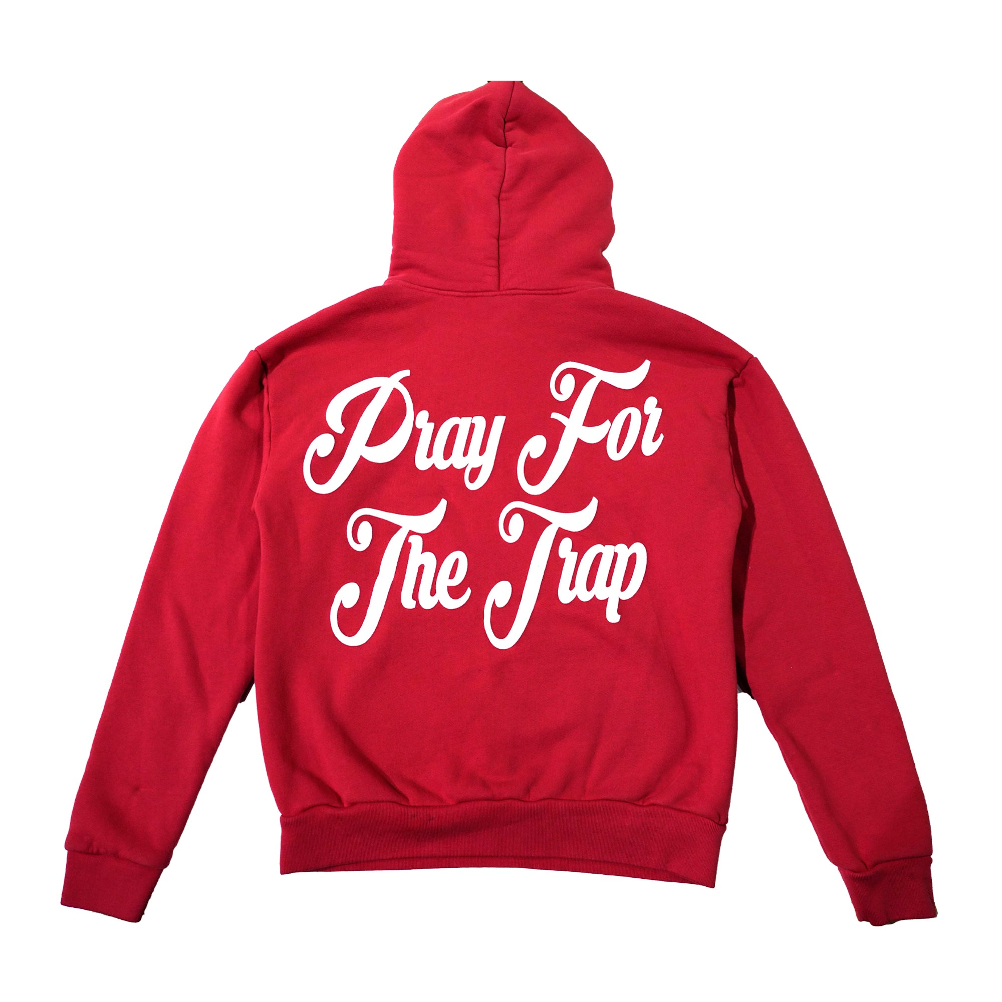 Trap House x Pray for the Hood Logo Hoodie (RED)