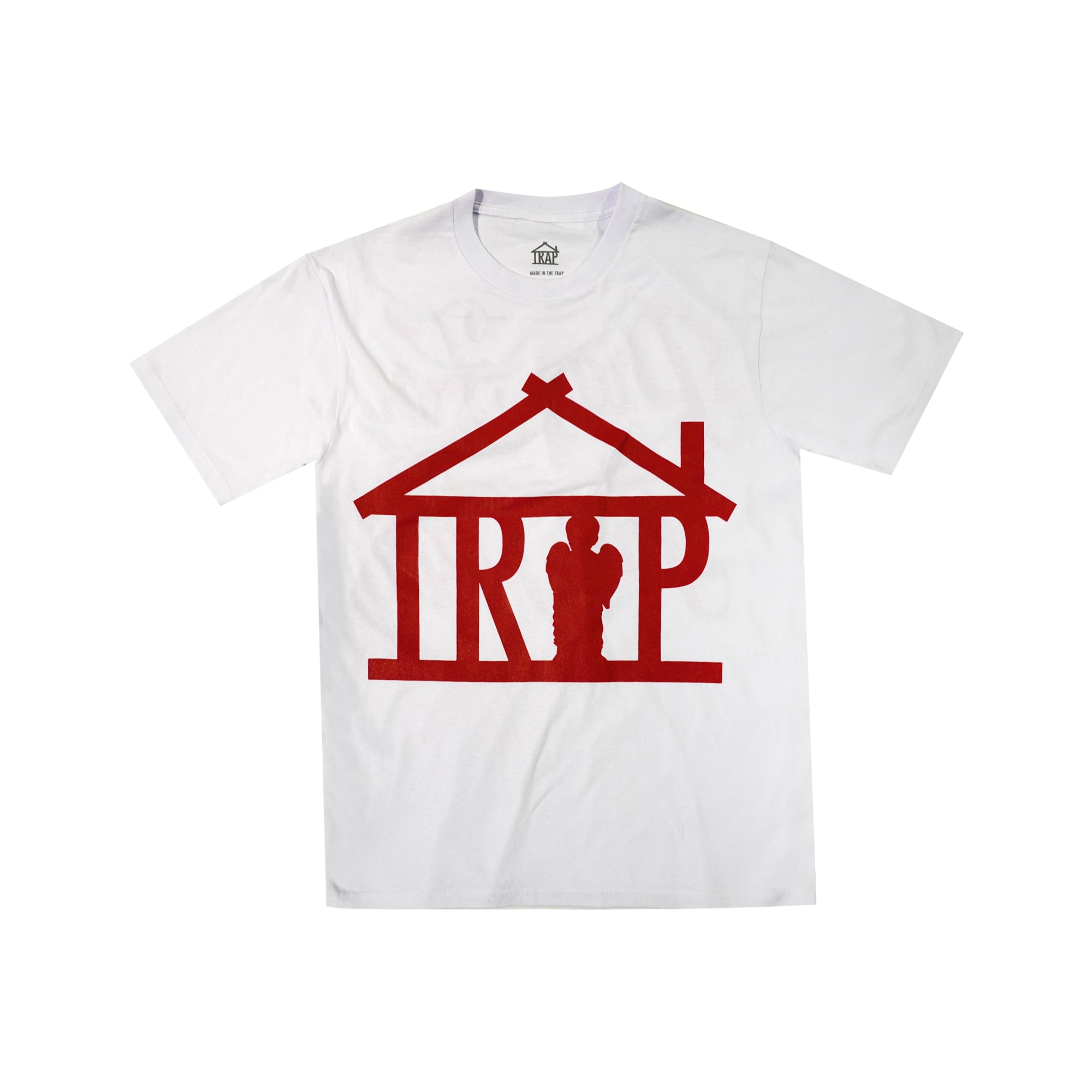 Trap House x Pray for the Hood Logo Shirt (White)